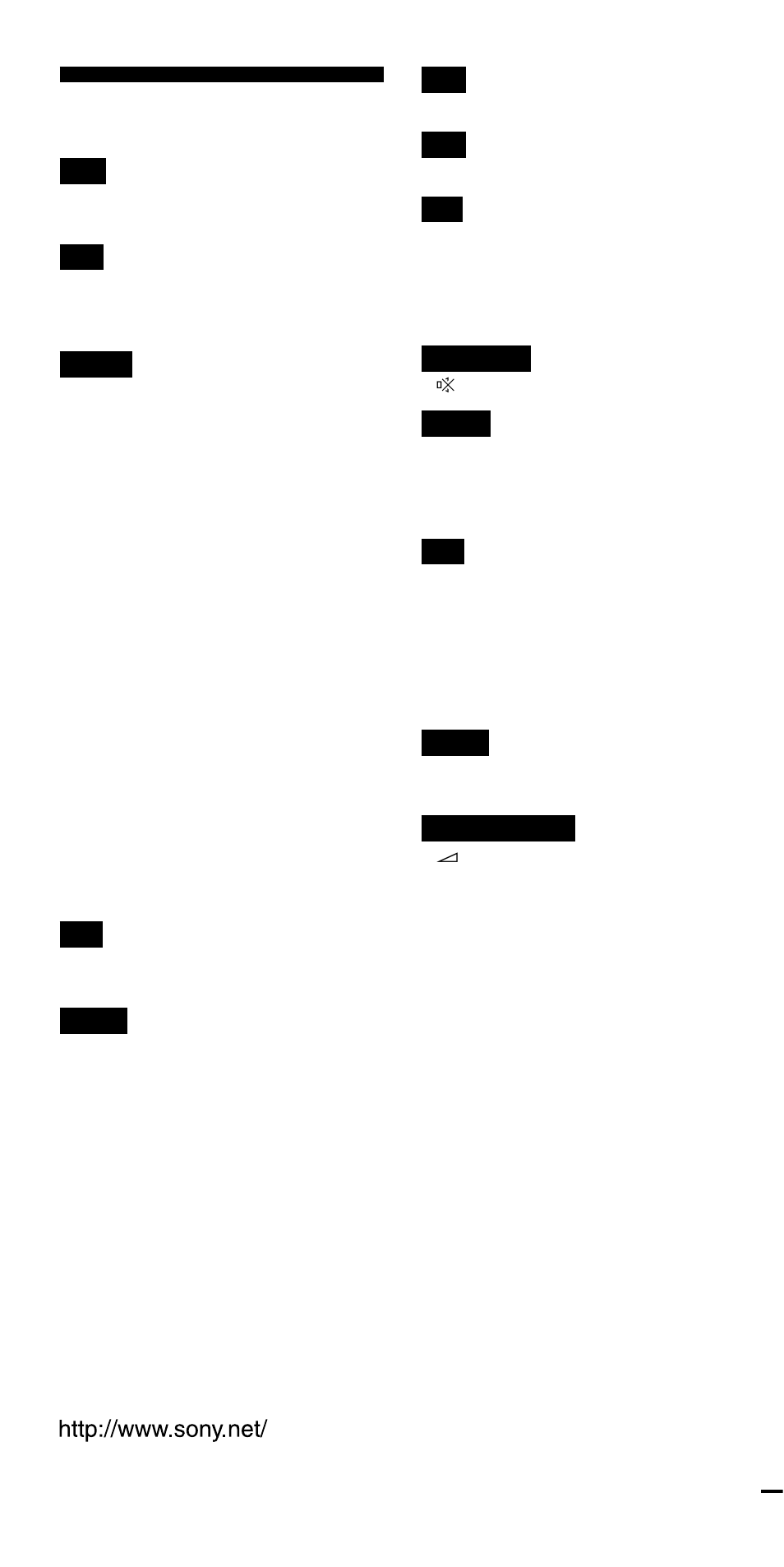 Index | Sony RM-VL1000T User Manual | Page 80 / 80