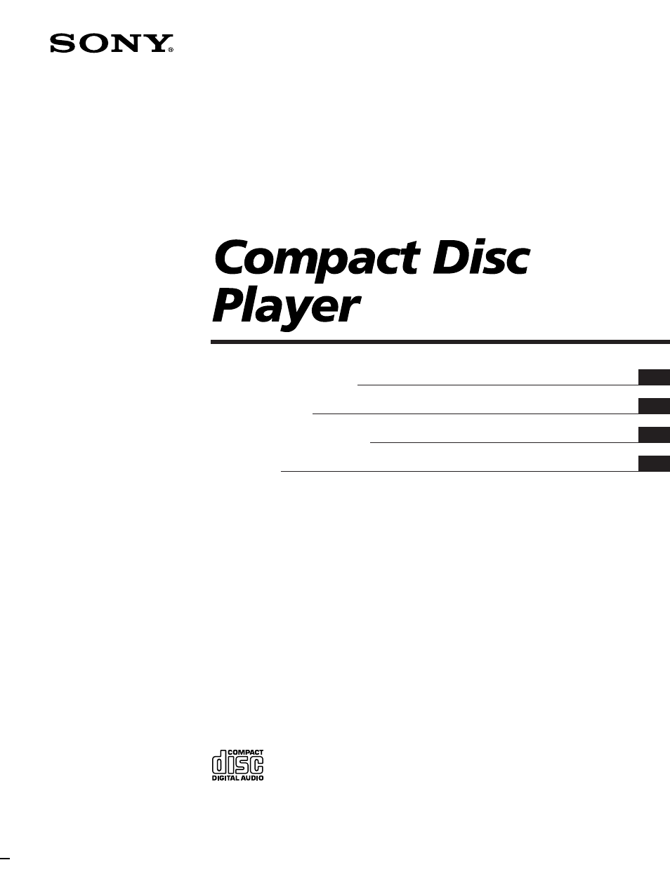 Sony CDP-XA20ES User Manual | 56 pages