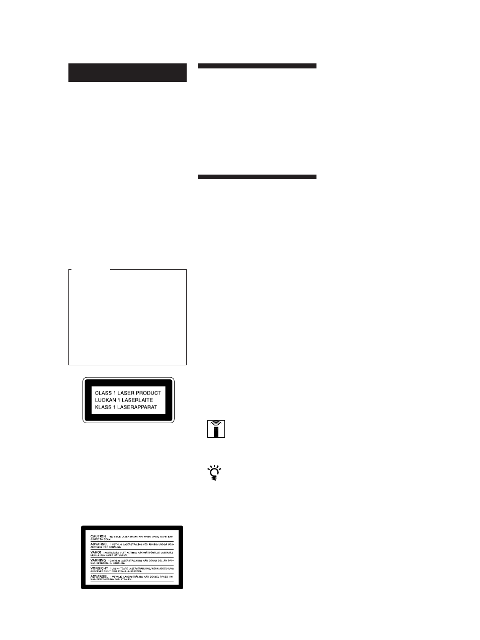 Bienvenue, A propos de ce manuel, Avertissement | Sony CDP-XA20ES User Manual | Page 20 / 56