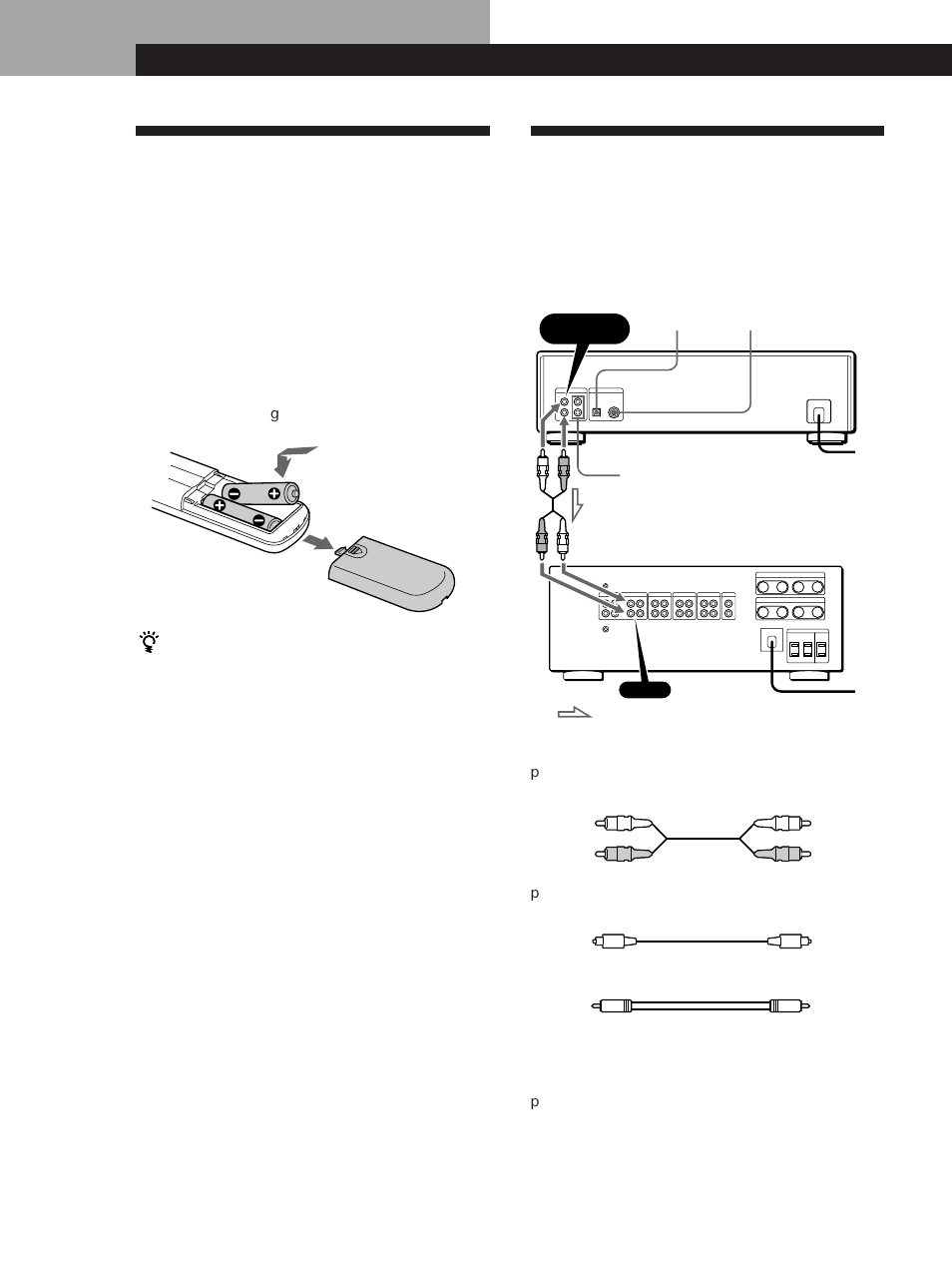 Unpacking, Hooking up the system, Getting started | Inserting batteries into the remote, Overview, Hookups | Sony CDP-XA20ES User Manual | Page 4 / 56