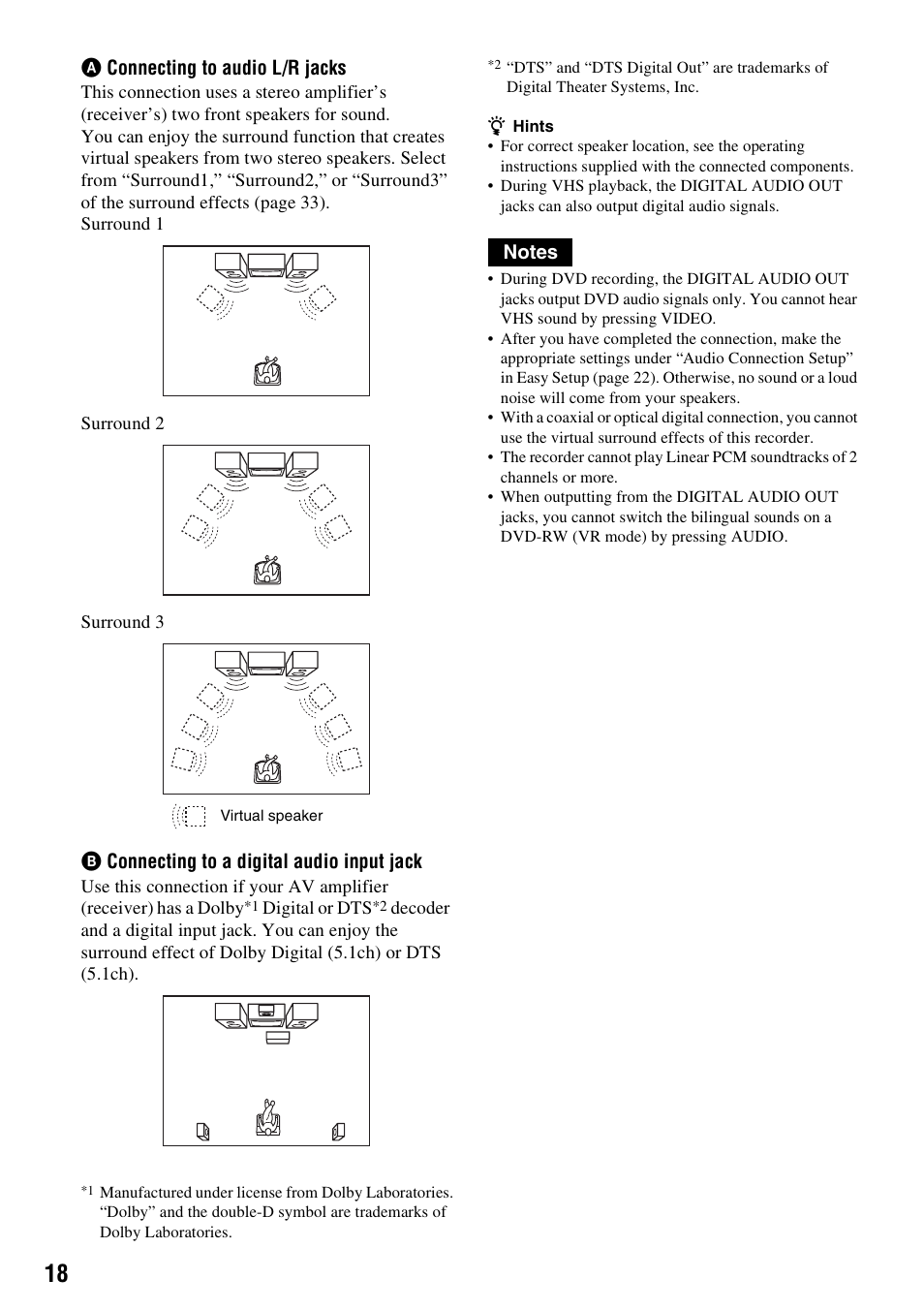 Sony RDR-VX515 User Manual | Page 18 / 124