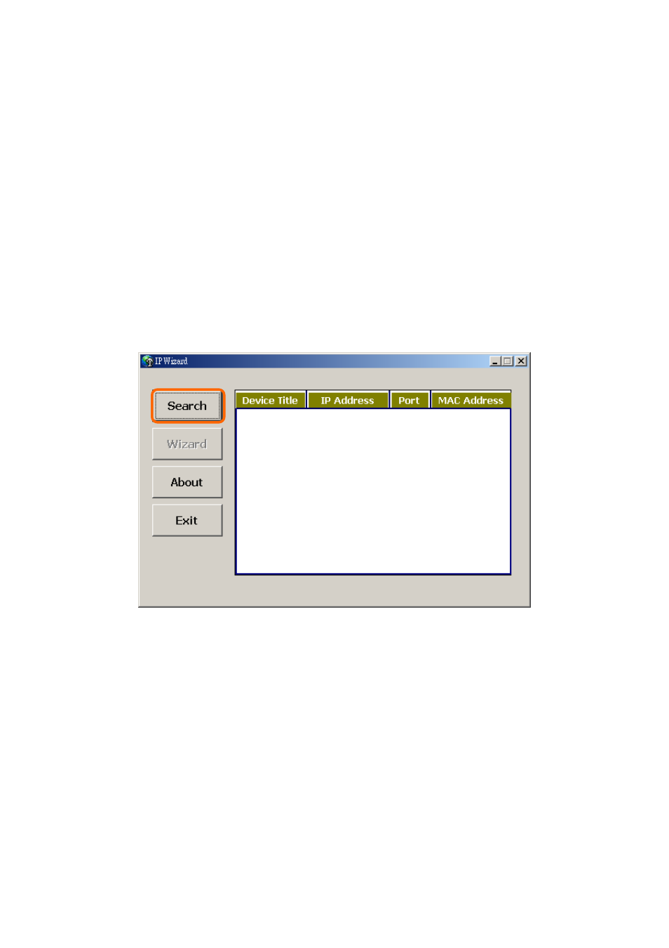 Preparation, Search and set up by ipwizard, Search | Sony Multi-Profile CCD Box Type Network Camera HQ1 User Manual | Page 13 / 83