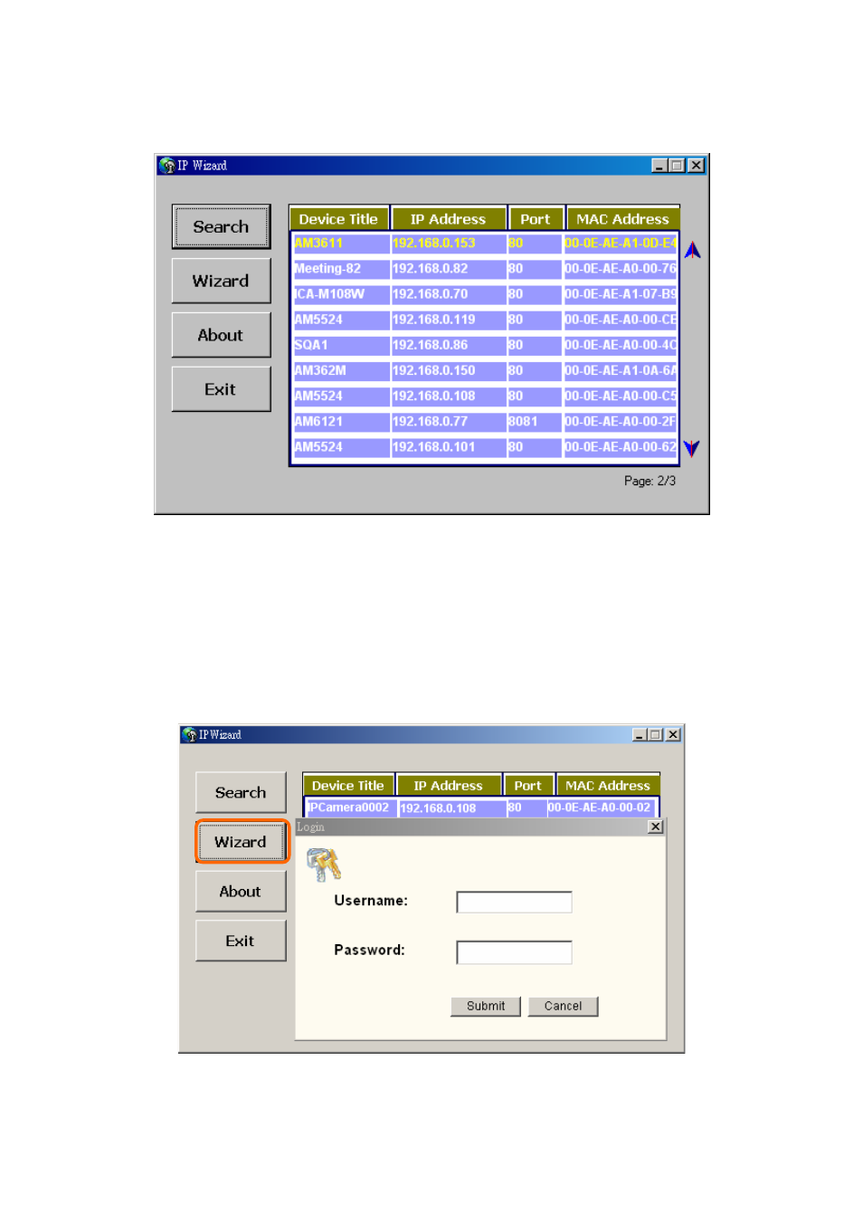 Wizard | Sony Multi-Profile CCD Box Type Network Camera HQ1 User Manual | Page 14 / 83
