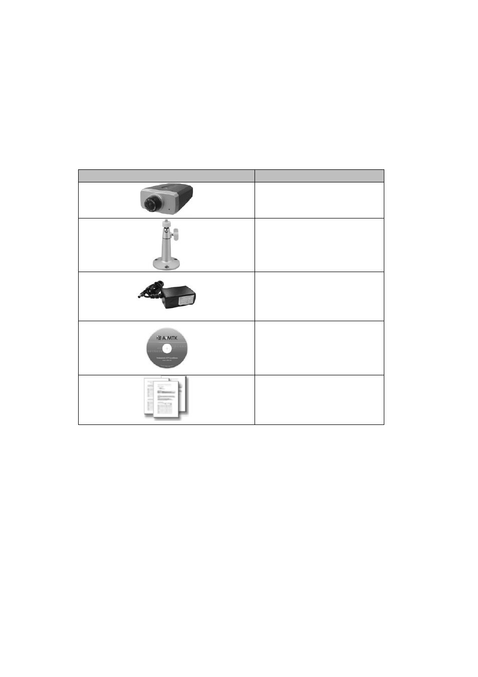 Package contents | Sony Multi-Profile CCD Box Type Network Camera HQ1 User Manual | Page 8 / 83
