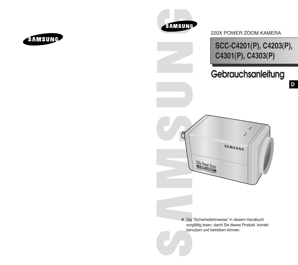 Gebrauchsanleitung | Samsung SCC-C4201P User Manual | Page 20 / 95