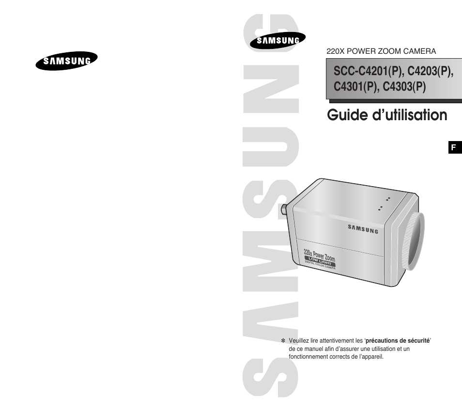 Guide d’utilisation | Samsung SCC-C4201P User Manual | Page 39 / 95
