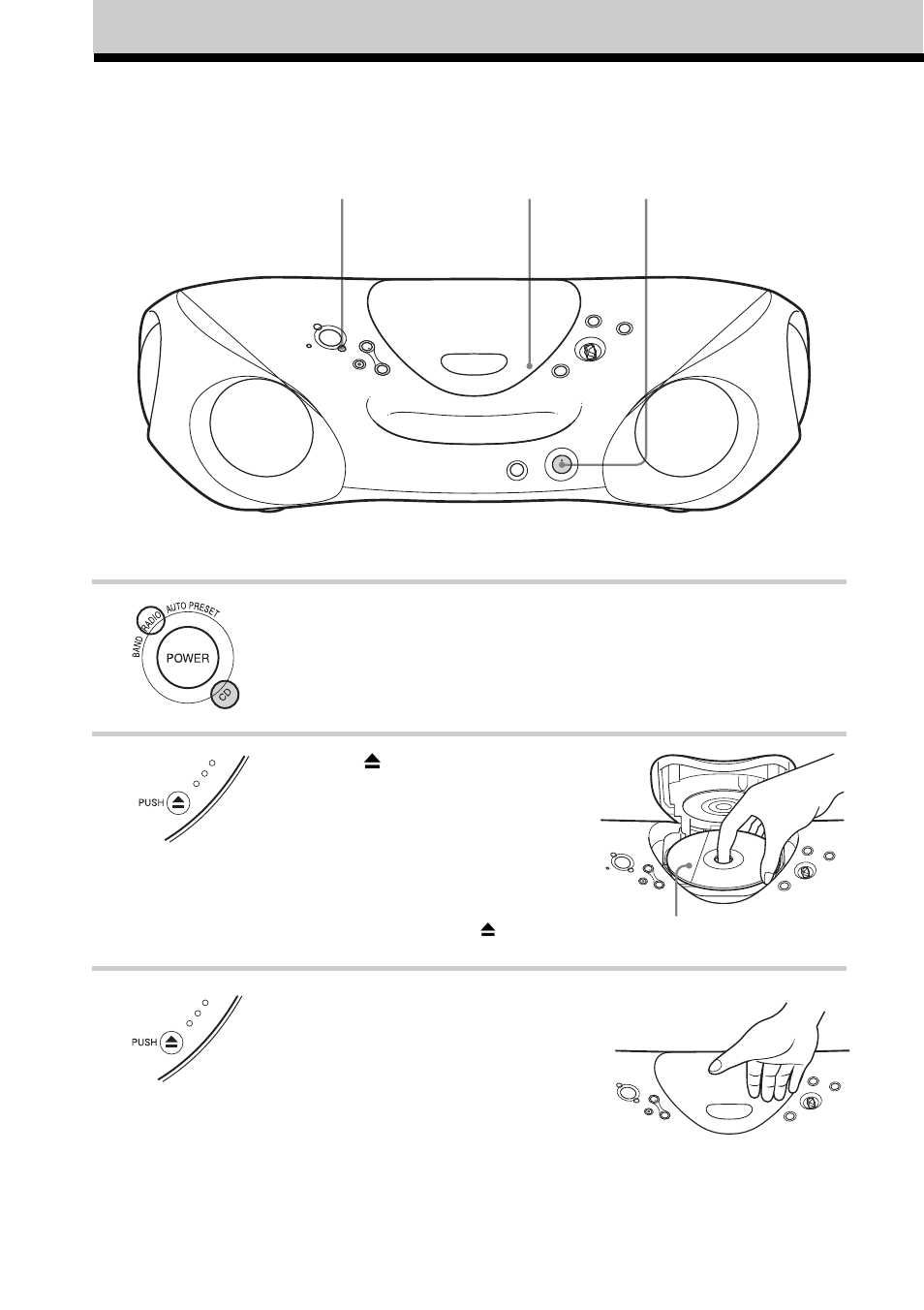 Basic operations, Playing a cd | Sony ZS-XN30 User Manual | Page 6 / 32