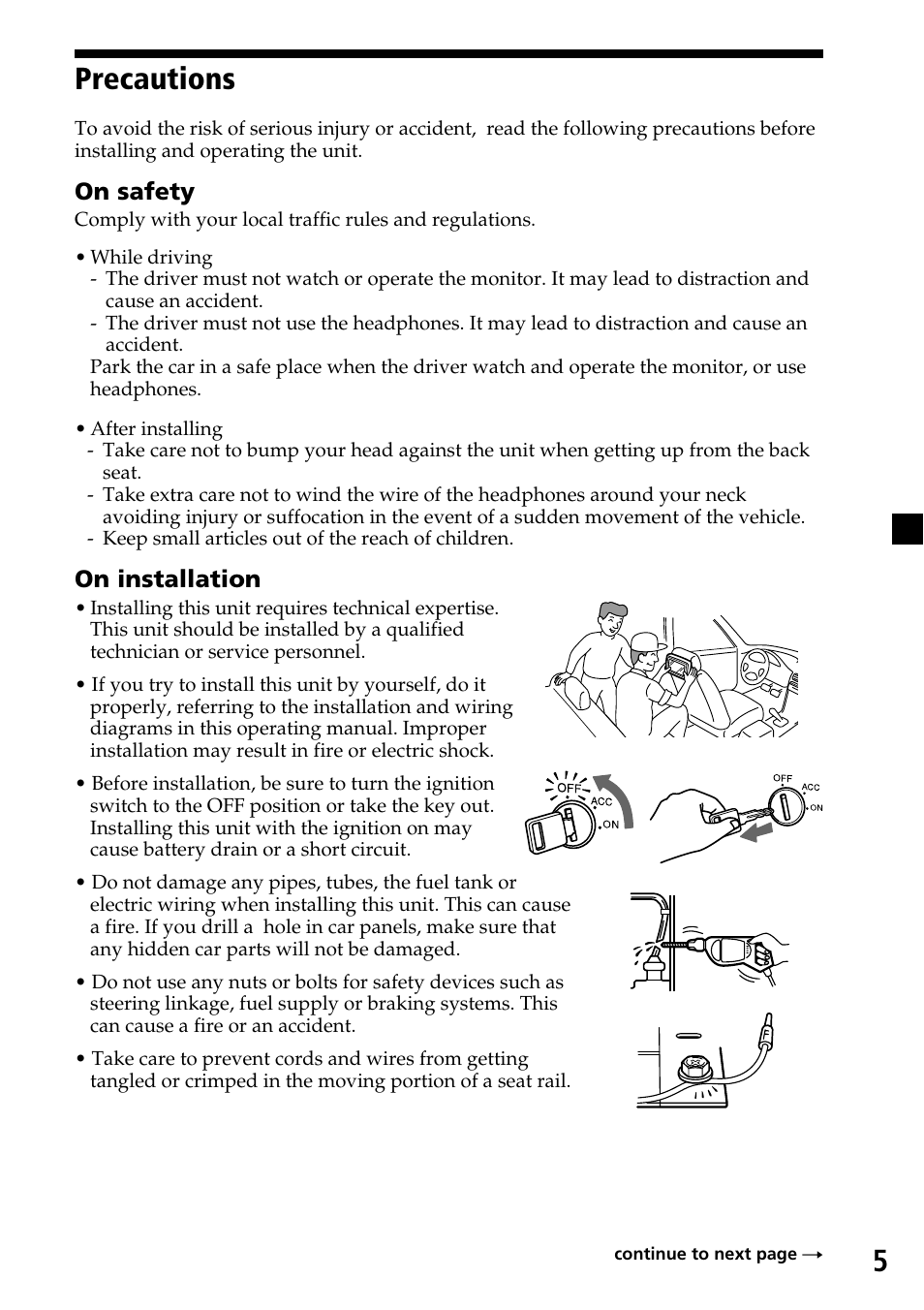 Precautions, 5precautions | Sony XVM-H65 User Manual | Page 5 / 104