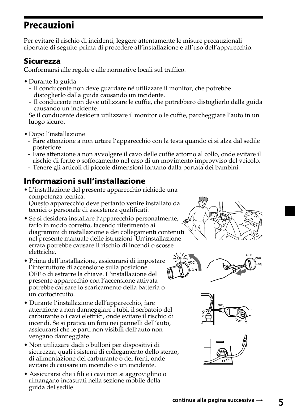 Precauzioni, 5precauzioni | Sony XVM-H65 User Manual | Page 65 / 104