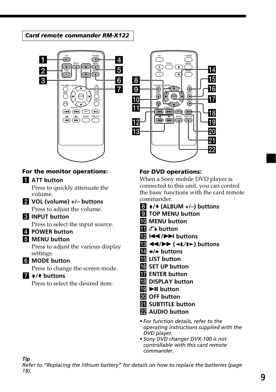 Sony XVM-H65 User Manual | Page 9 / 104