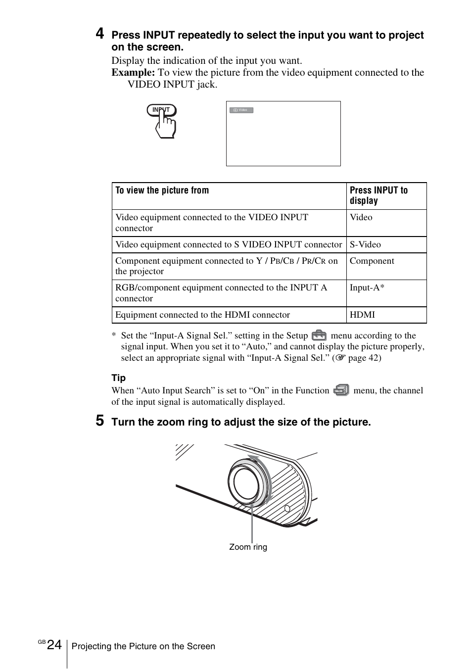 Sony Cineza VPL-HS50 User Manual | Page 24 / 68