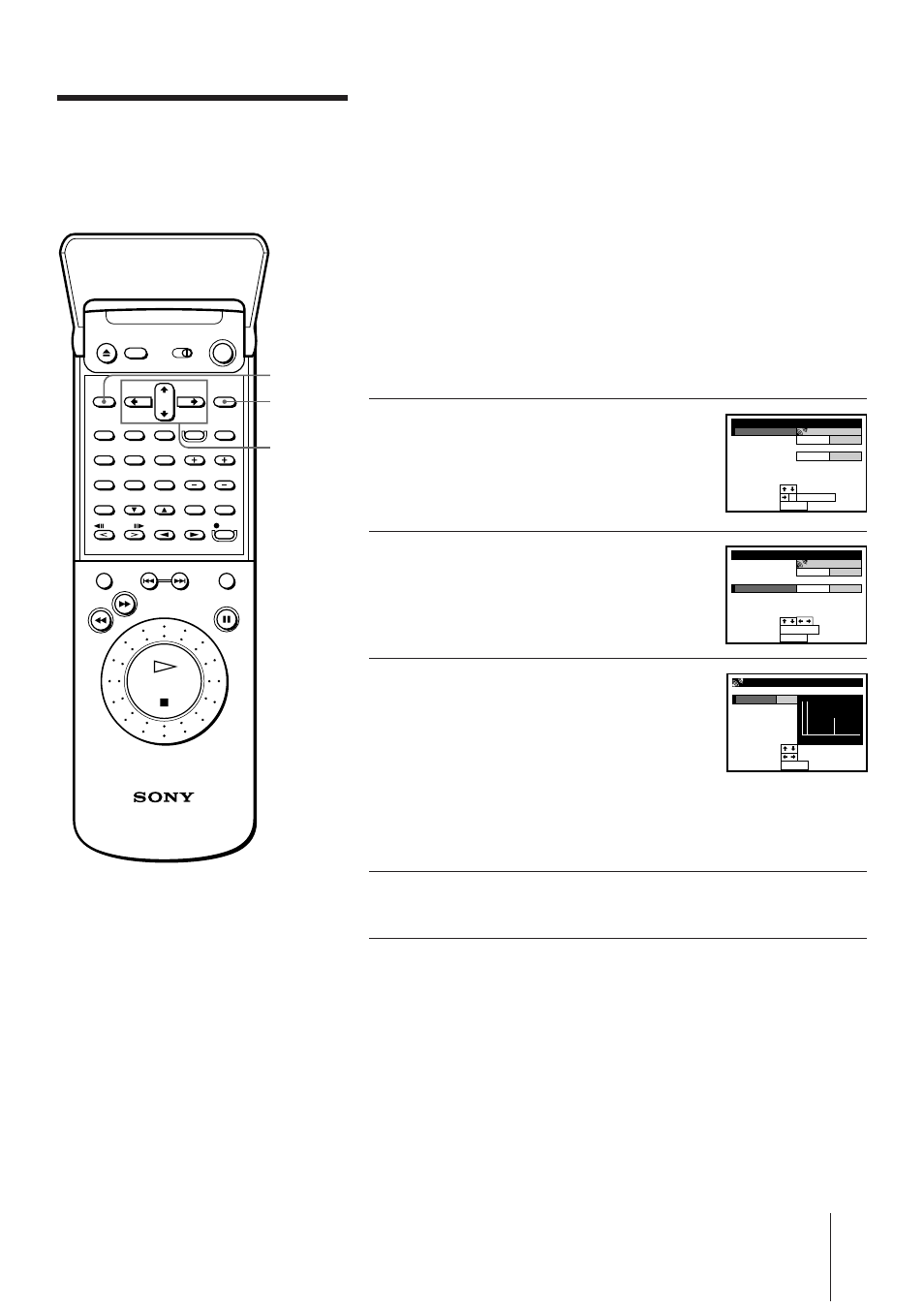 Adjusting the delay time, Press menu to return to the original screen | Sony SLV-AV100UX User Manual | Page 63 / 90