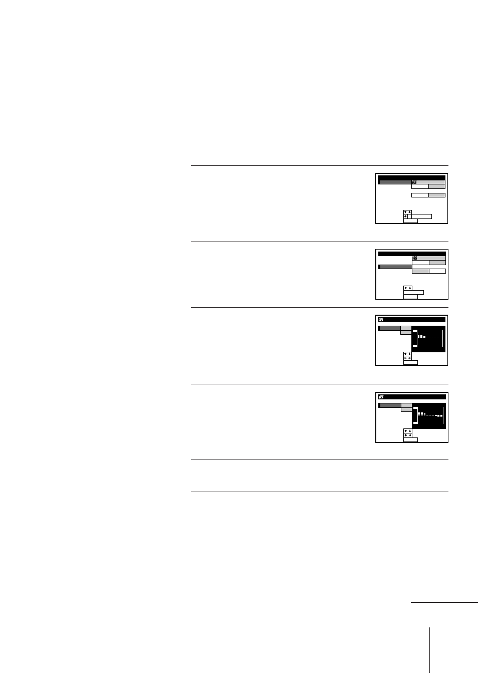 Adjusting the tone for all sound fields, Press menu to return to the original screen | Sony SLV-AV100UX User Manual | Page 65 / 90