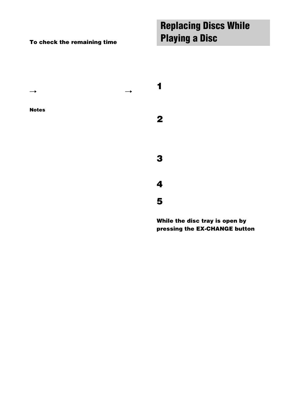 Replacing discs while playing a disc | Sony CDP-CE275 User Manual | Page 10 / 16