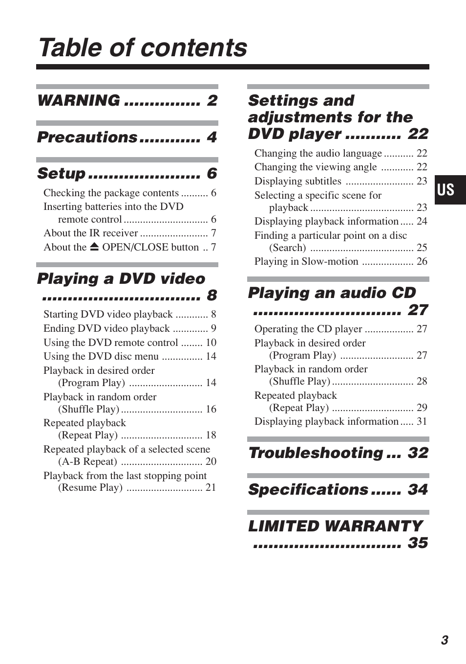 Sony SCPH-10420 U User Manual | Page 3 / 112