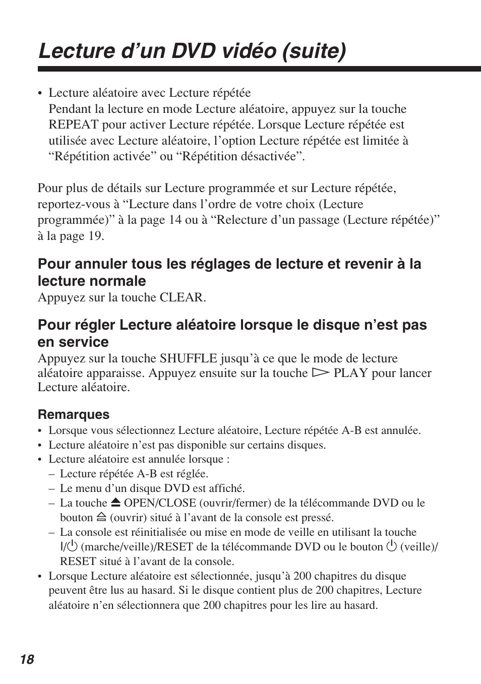 Lecture d’un dvd vidéo (suite) | Sony SCPH-10420 U User Manual | Page 54 / 112