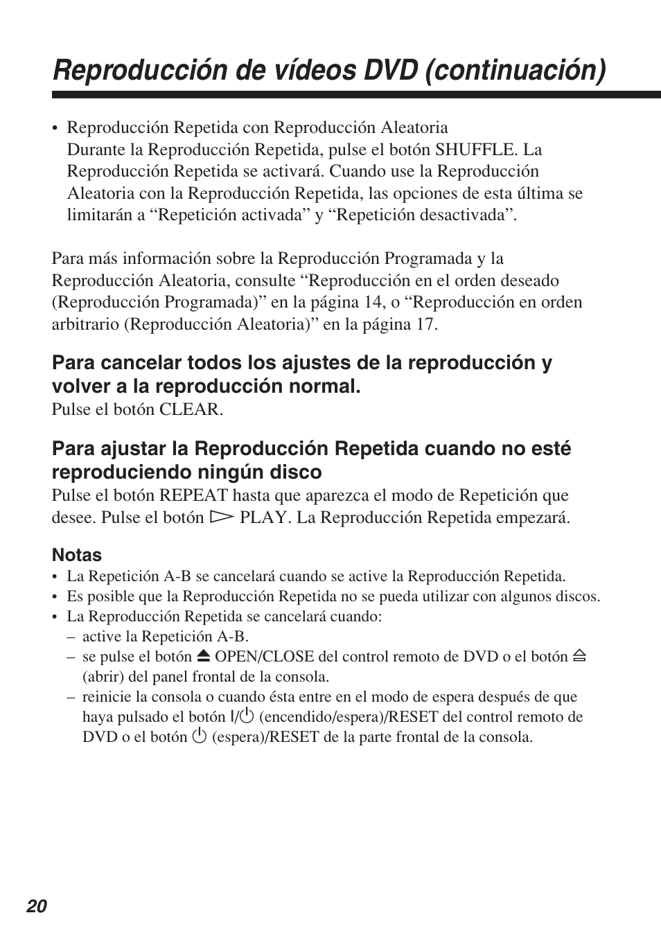 Reproducción de vídeos dvd (continuación) | Sony SCPH-10420 U User Manual | Page 92 / 112