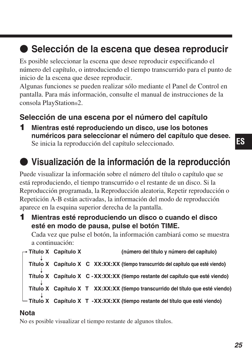 Z selección de la escena que desea reproducir | Sony SCPH-10420 U User Manual | Page 97 / 112