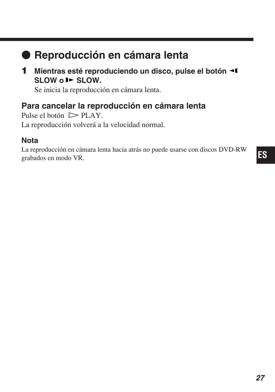 Z reproducción en cámara lenta | Sony SCPH-10420 U User Manual | Page 99 / 112