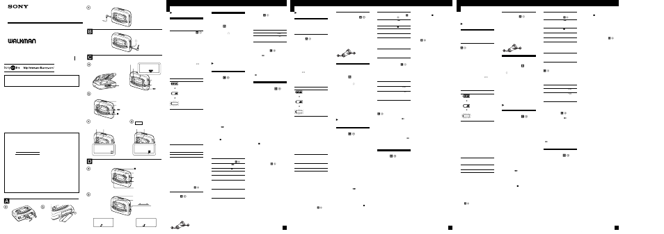 Sony WM-FX477 User Manual | 2 pages