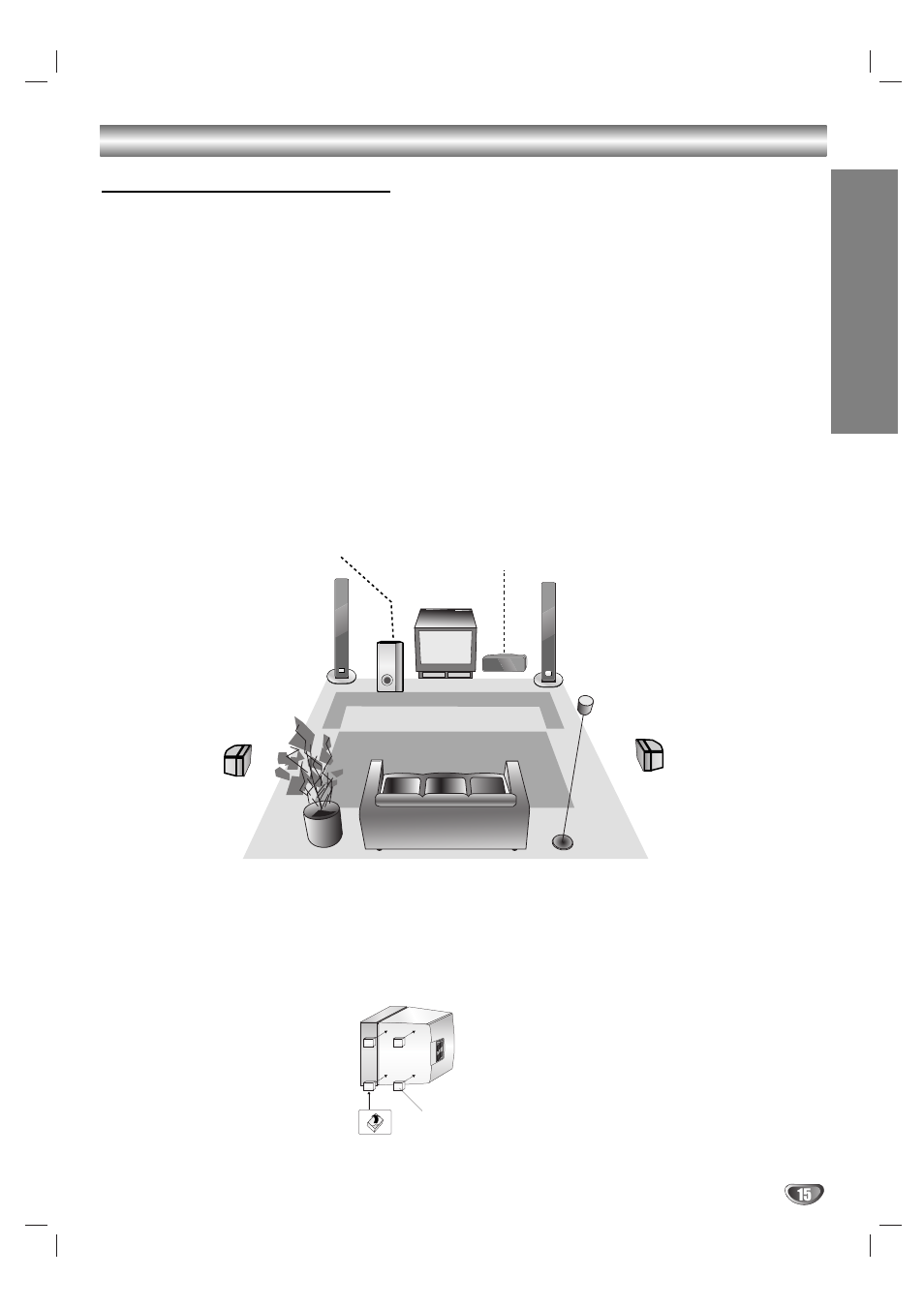 Anschlüsse (forts.), Aufstellen der lautsprecher, Vorbereitung | Sony DAV-SB200 User Manual | Page 55 / 120