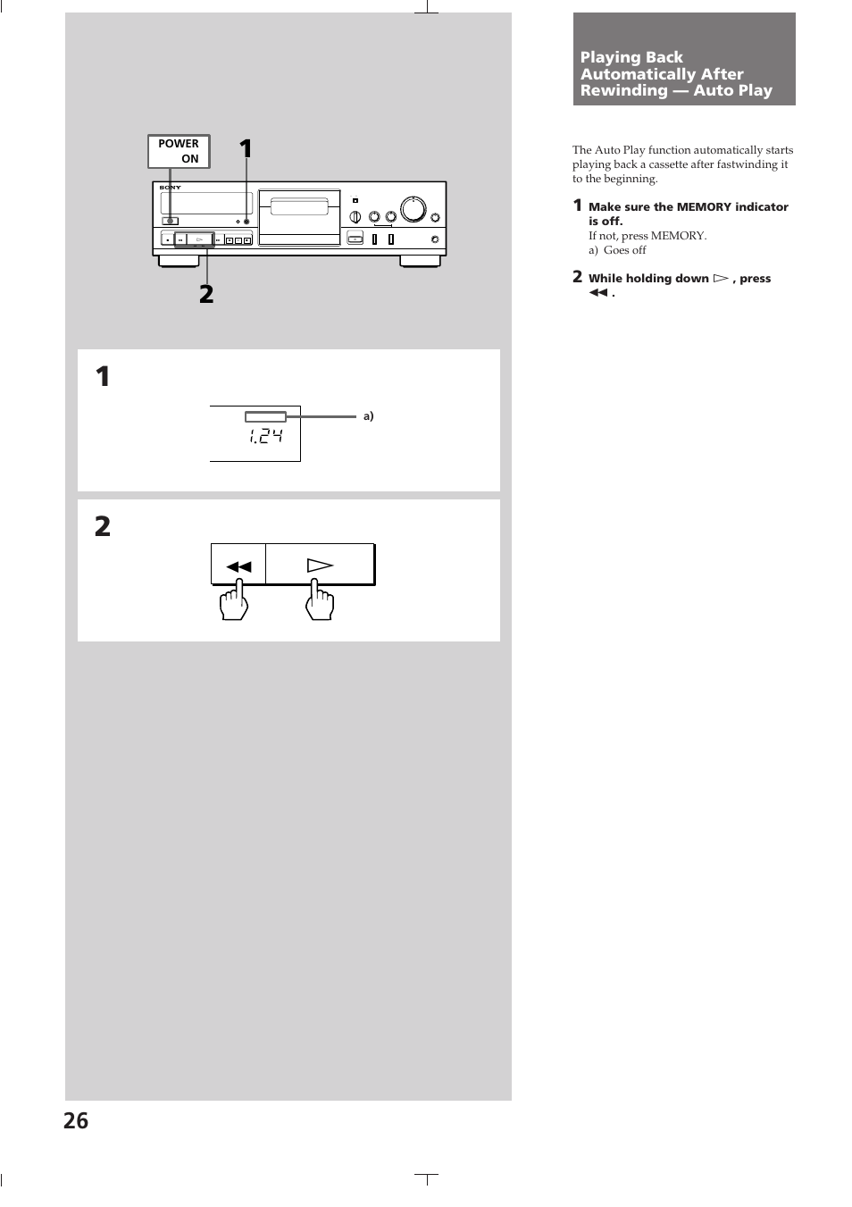 Sony TC-K615S User Manual | Page 26 / 60