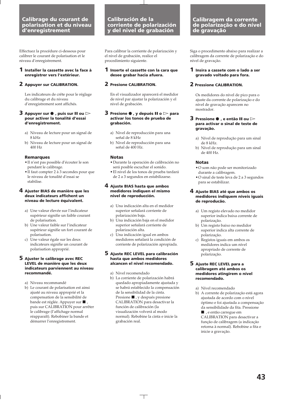 Sony TC-K615S User Manual | Page 43 / 60