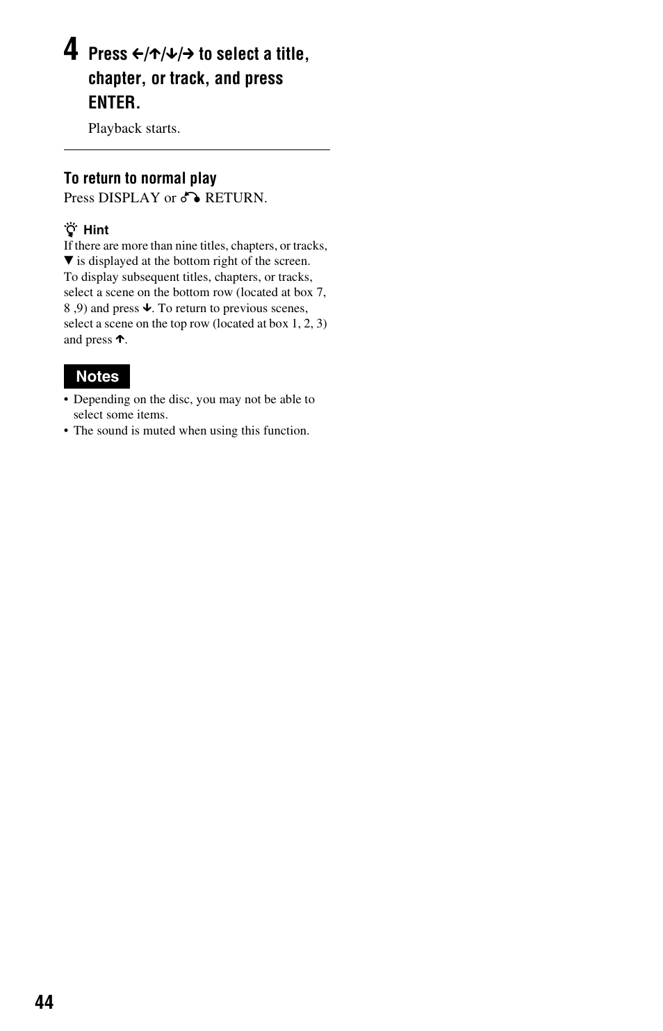 Sony DVP-NS3100ES User Manual | Page 44 / 88