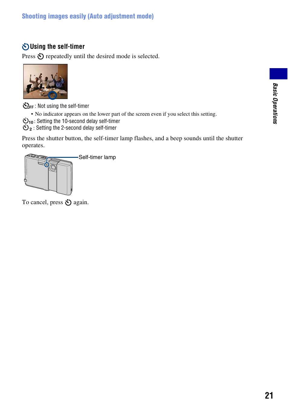 21)/a | Sony Cyber-shot DSC-G1 User Manual | Page 21 / 125