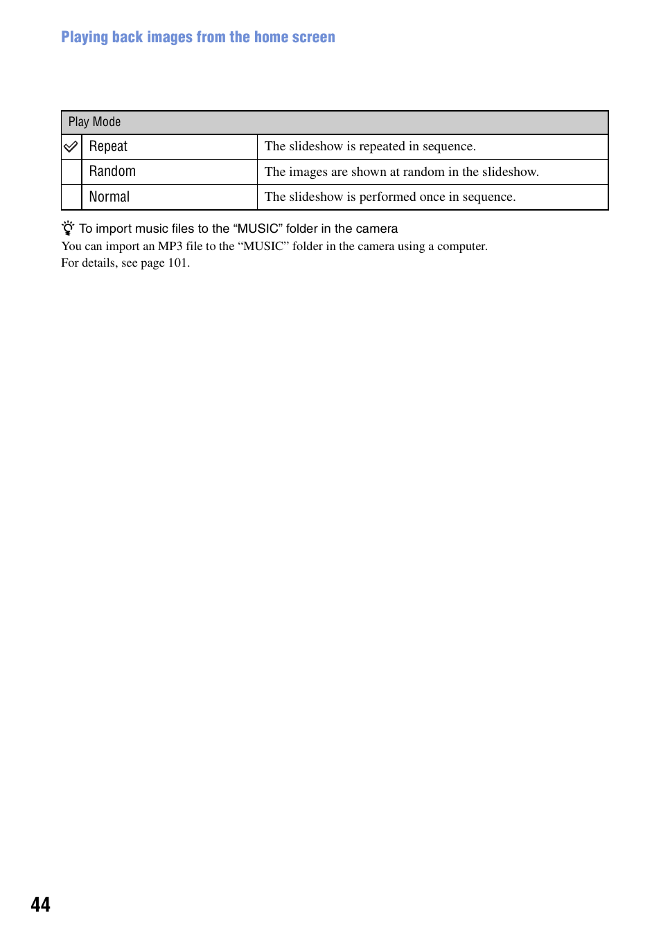 Sony Cyber-shot DSC-G1 User Manual | Page 44 / 125