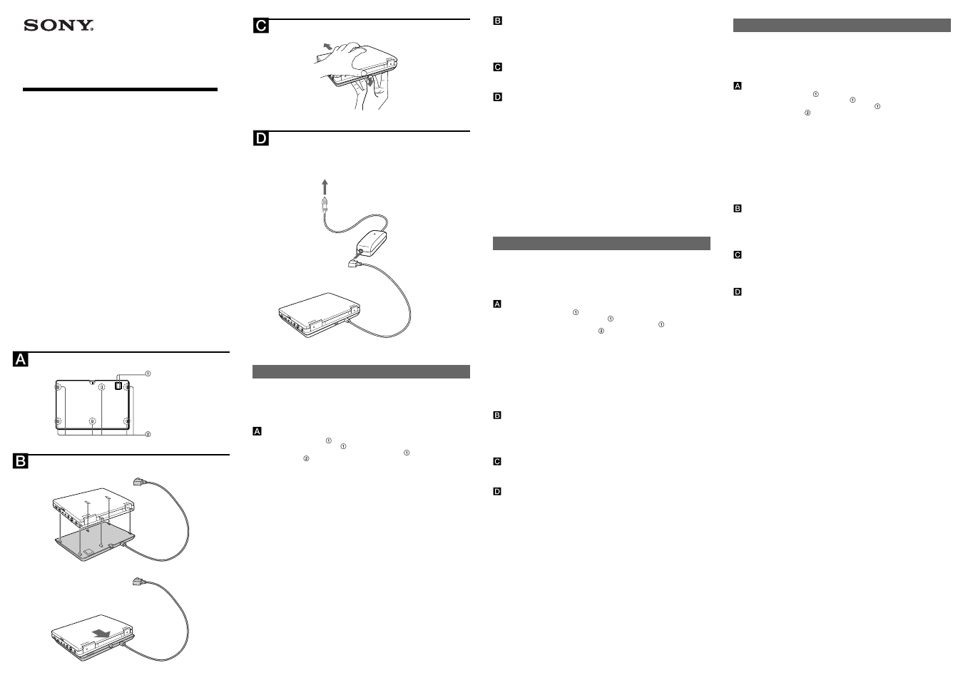 Sony DC-FX1 User Manual | 2 pages