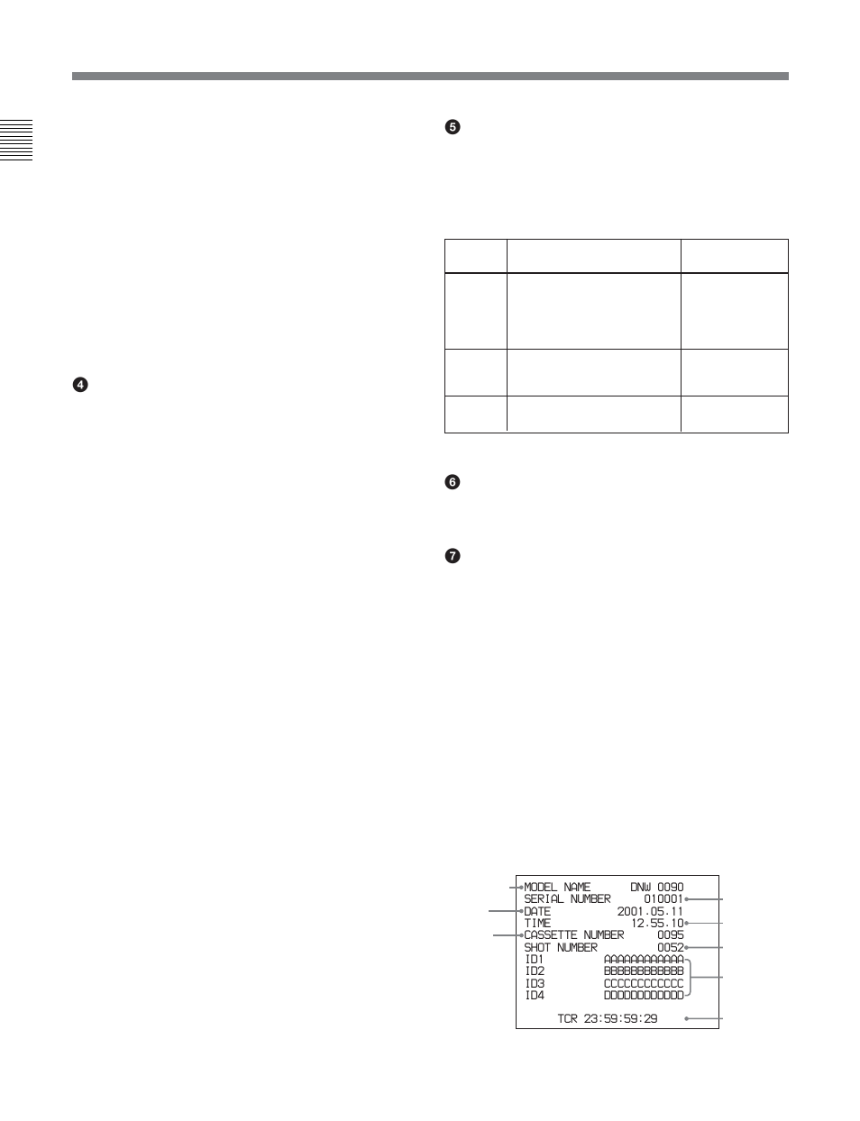 1 control panel | Sony J30SDI User Manual | Page 15 / 57
