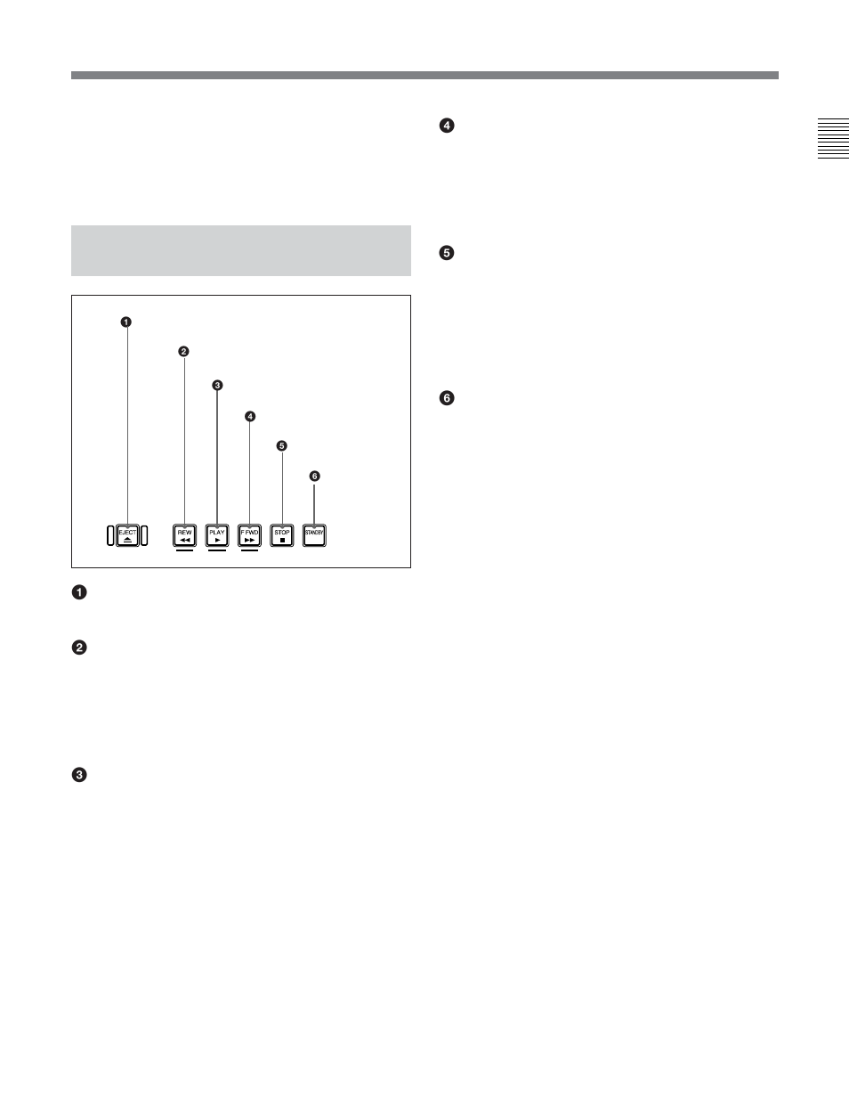 1-3 tape transport control section | Sony J30SDI User Manual | Page 18 / 57