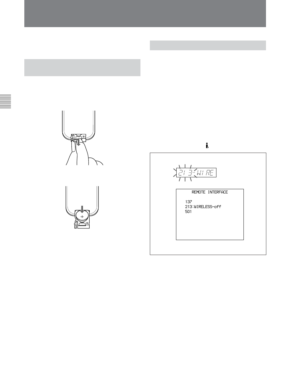 3 using the remote commander, 3-1 how to change the lithium battery, 3-2 setting menu | 1 playback procedures | Sony J30SDI User Manual | Page 30 / 57