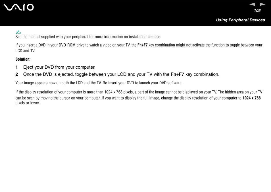 Sony VAIO VGN-A700 User Manual | Page 105 / 216