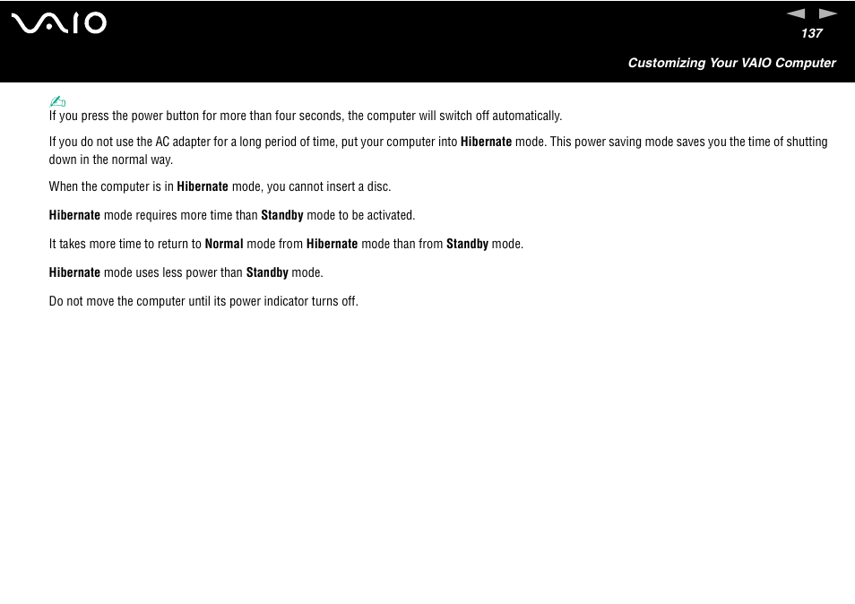 Sony VAIO VGN-A700 User Manual | Page 137 / 216