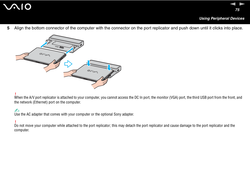 Sony VAIO VGN-A700 User Manual | Page 75 / 216