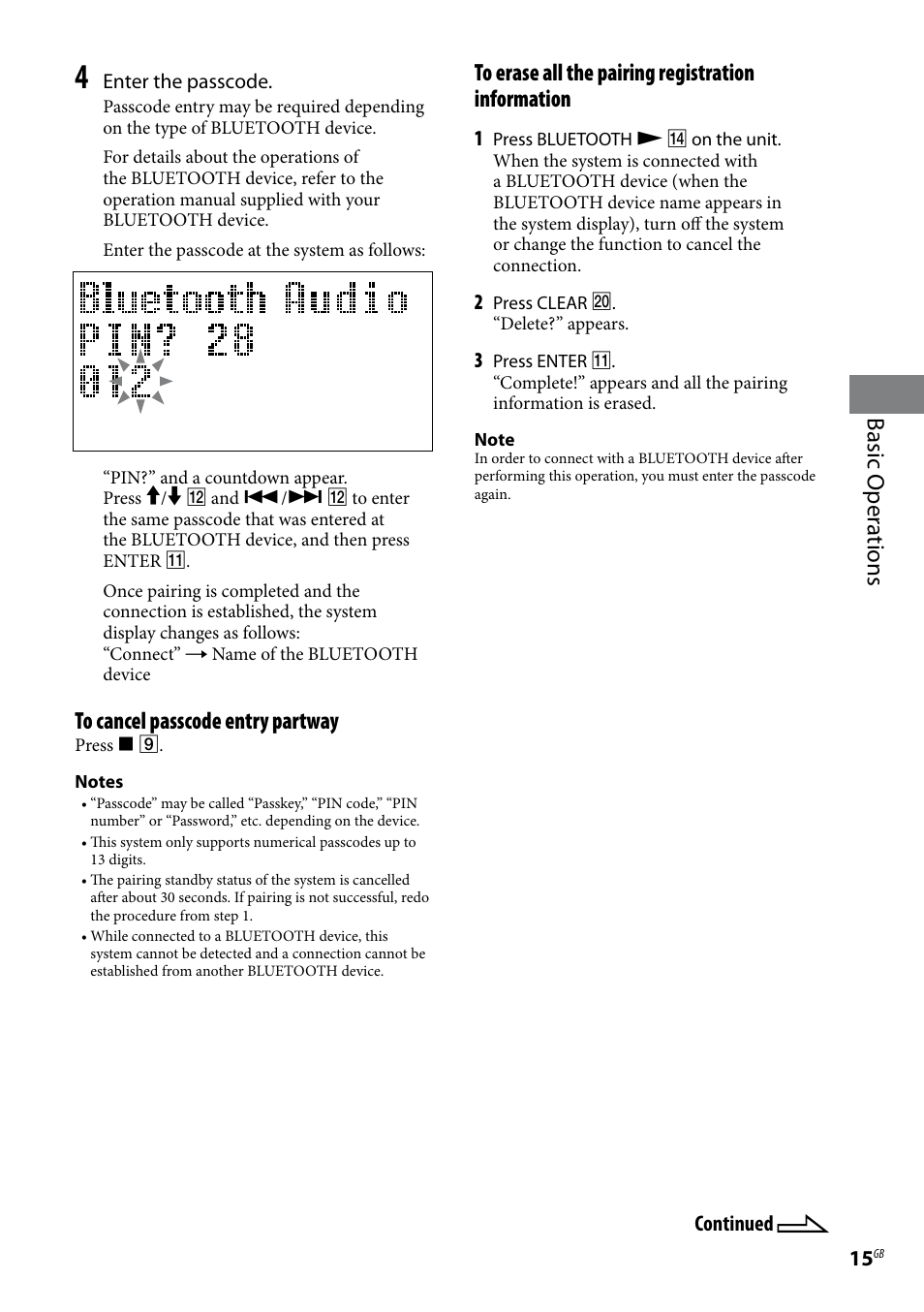 Basic oper ations | Sony CMT-U1BT User Manual | Page 15 / 36
