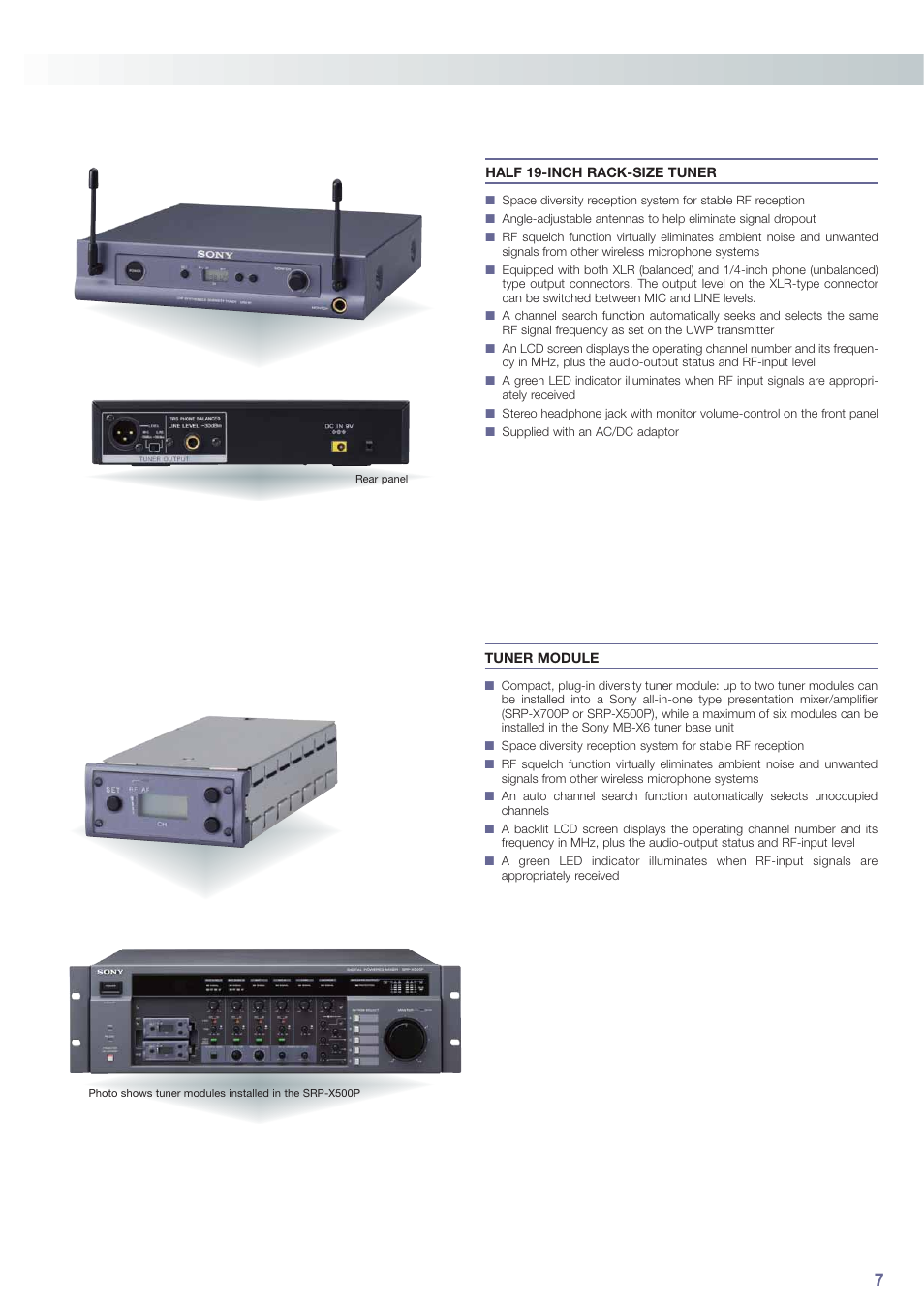Sony UWP-C3 User Manual | Page 7 / 12