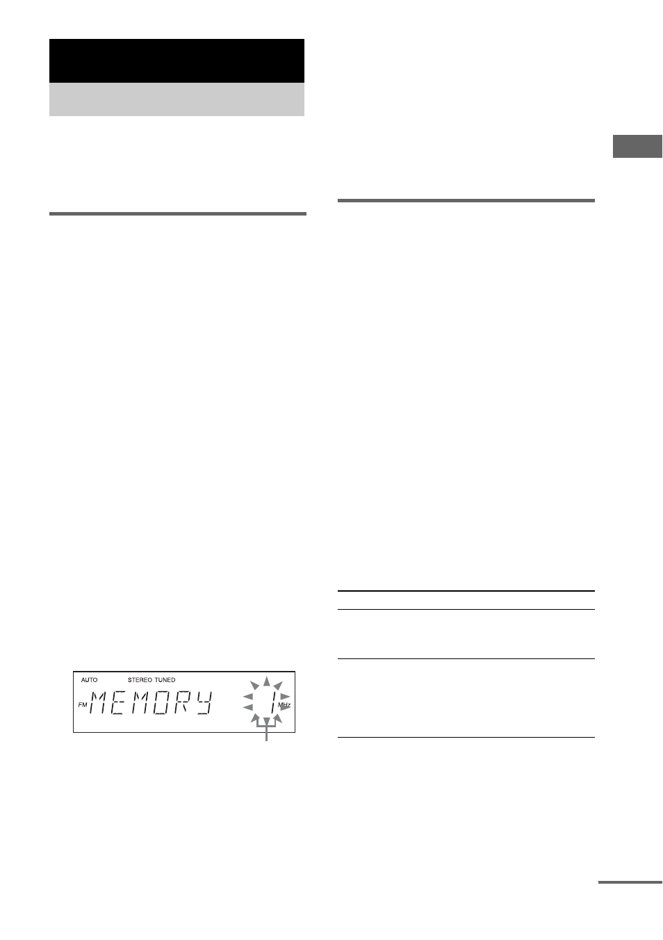 Tuner, Presetting radio stations, Play time | Sony CMT-CPX11 User Manual | Page 11 / 36