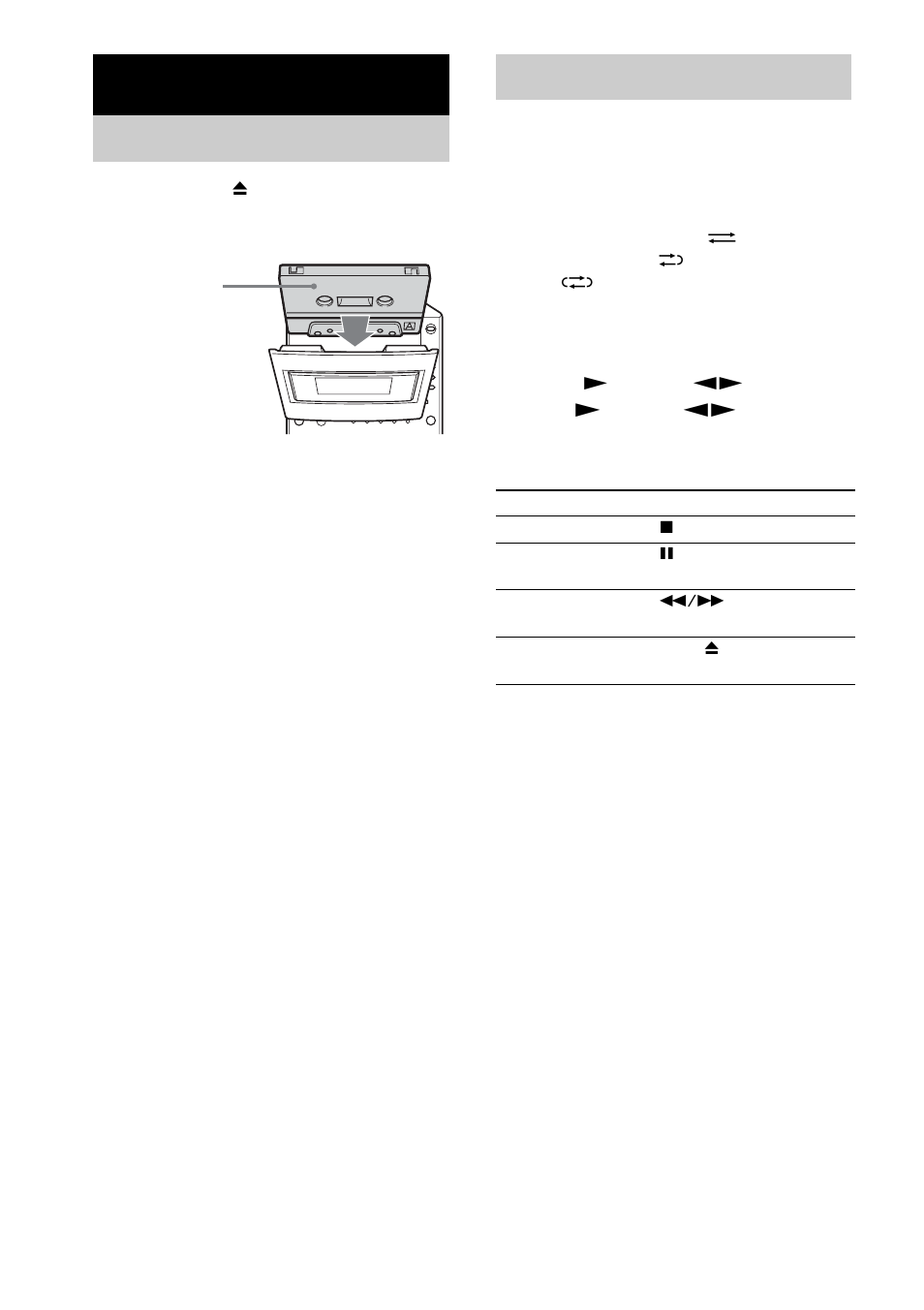 Tape – play, Loading a tape, Playing a tape | Program, Hooking up optio | Sony CMT-CPX11 User Manual | Page 14 / 36