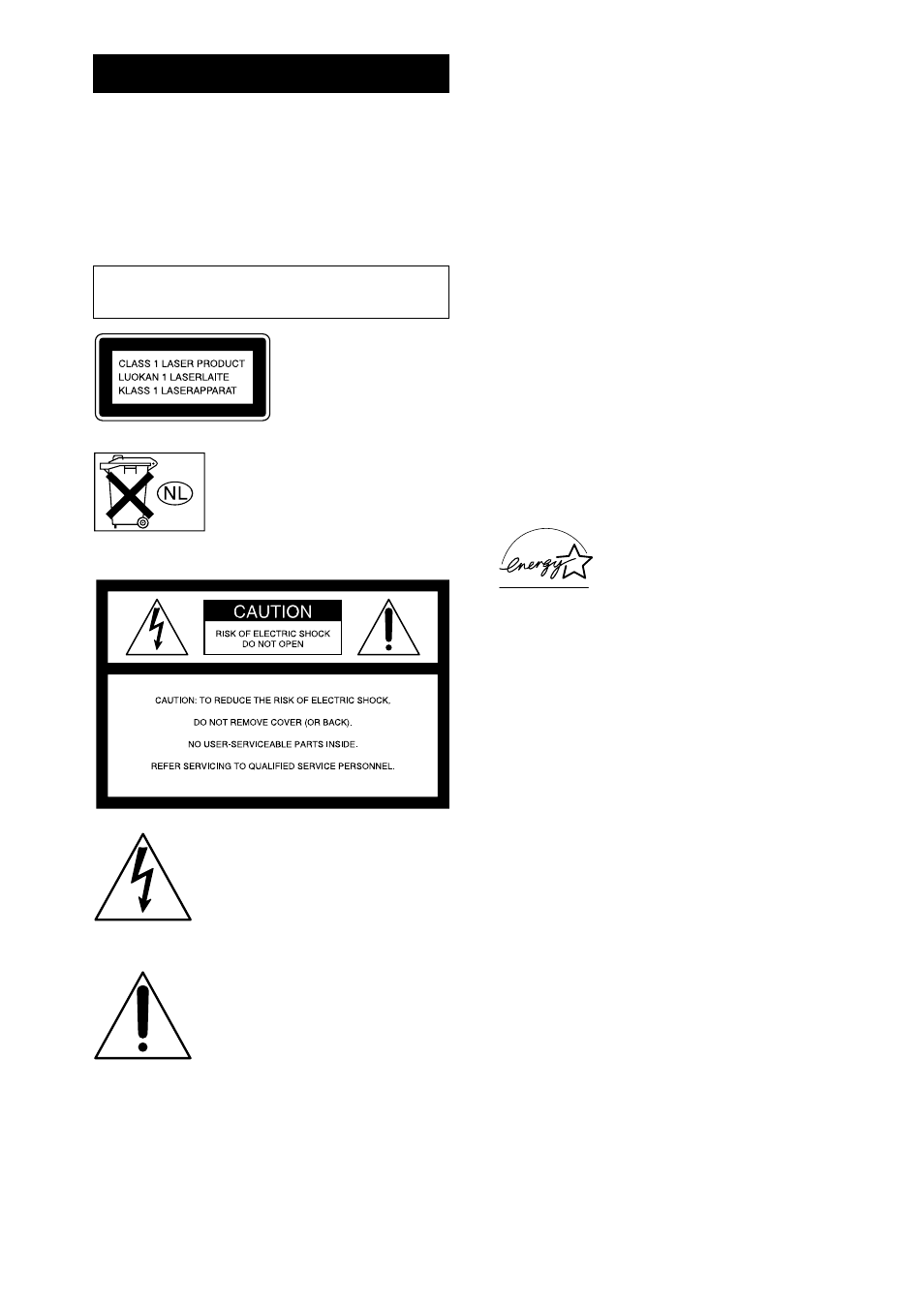 Warning | Sony CMT-CPX11 User Manual | Page 2 / 36