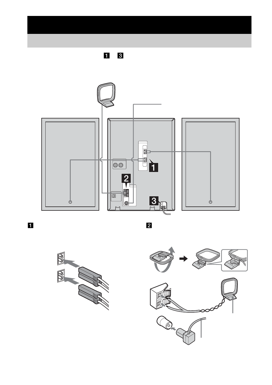 Getting started, Hooking up the system | Sony CMT-CPX11 User Manual | Page 6 / 36