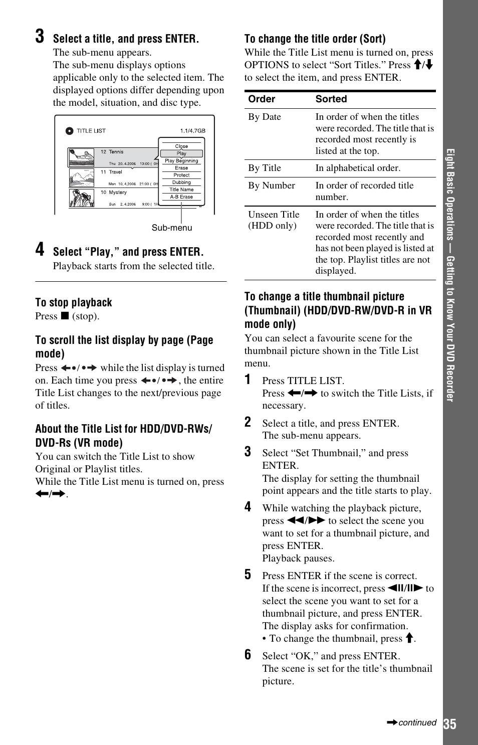 Sony RDR-HX525 User Manual | Page 35 / 124