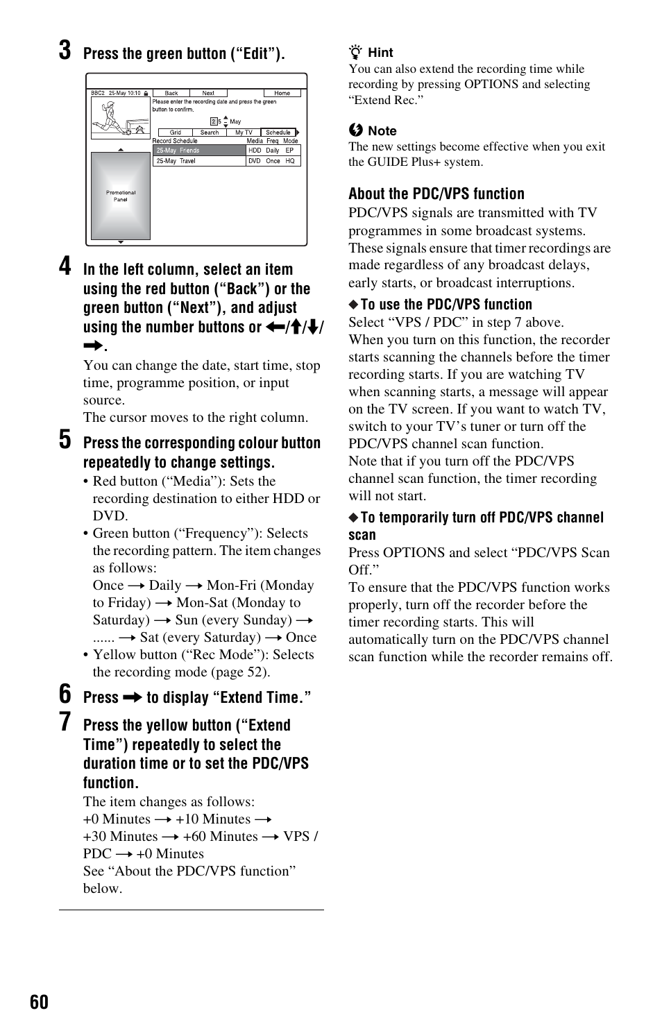 Sony RDR-HX525 User Manual | Page 60 / 124