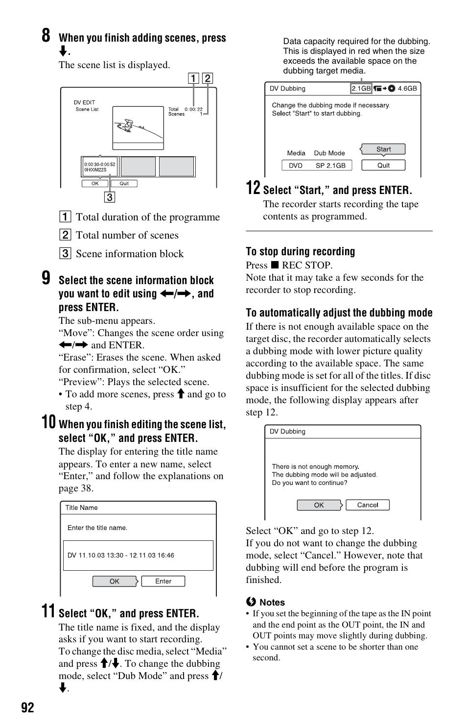 Sony RDR-HX525 User Manual | Page 92 / 124