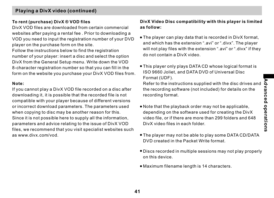 页面 41 | Sony DVP-FX810 User Manual | Page 41 / 56