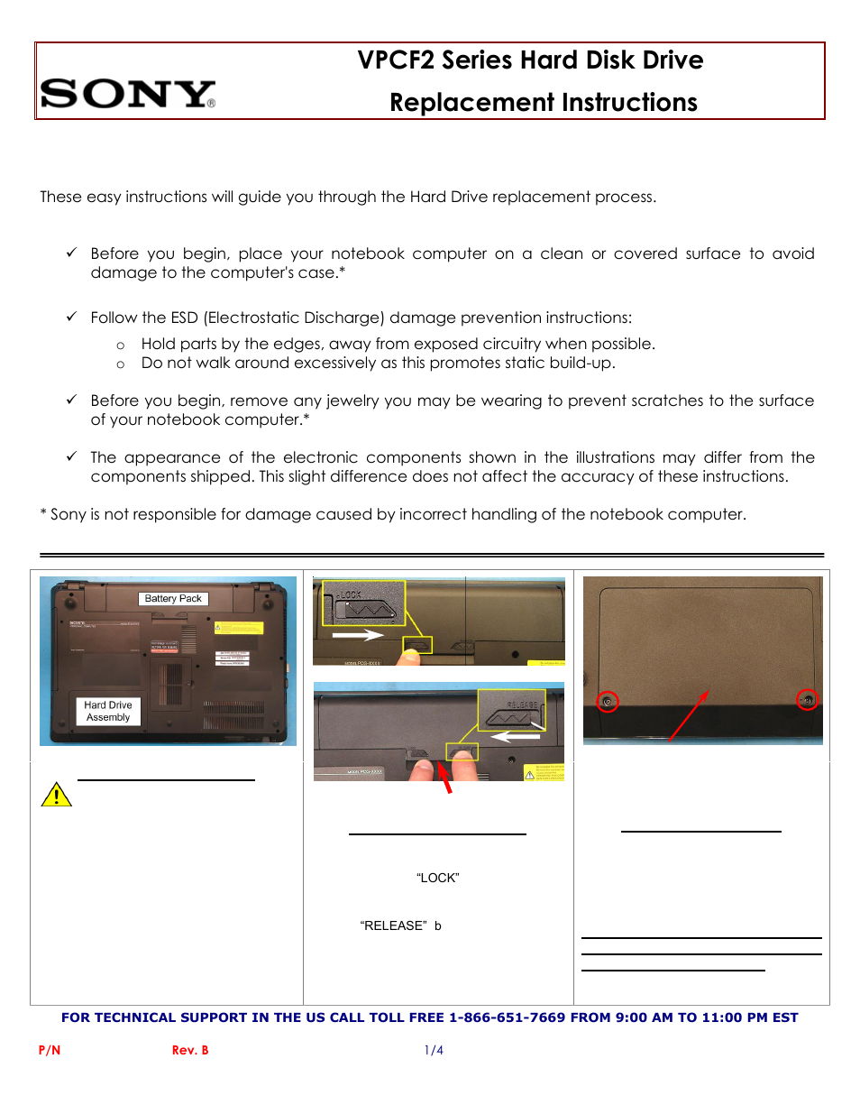 Sony VPCF2 User Manual | 4 pages