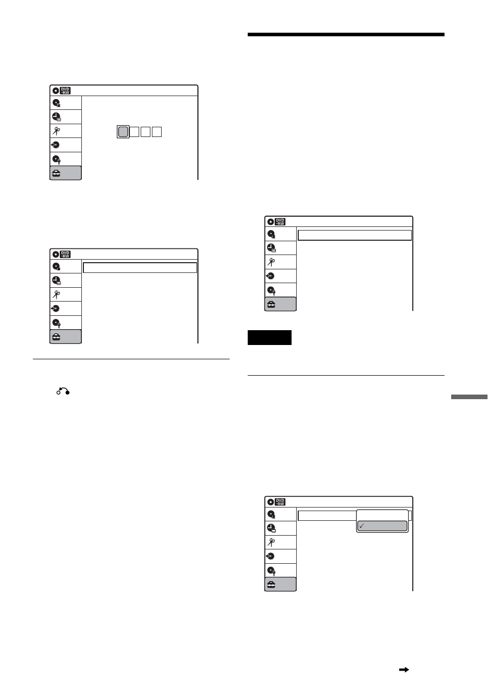 Antenna reception setting (tuner preset), Select an option, and press enter, Select “setup,” and press enter | Select “tuner preset,” and press enter, Auto preset, Press o return, Press system menu, Select “auto preset,” and press enter | Sony RDR-VX511 User Manual | Page 93 / 124