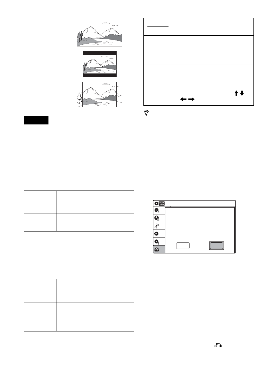 Black level, Page 15), Picture control | Progressive | Sony RDR-VX511 User Manual | Page 96 / 124